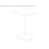 Tall side table made of laminate Doljesti