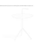 Round side table made of steel Capaya