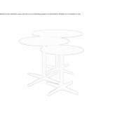 Round coffee table in tanned leather Polohy