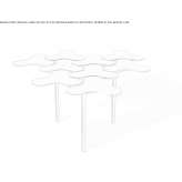 Steel coffee table Nartkala