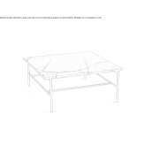 Rectangular marble coffee table DeSoto