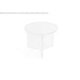Round steel coffee table Calixto