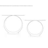 Round steel coffee table Murom