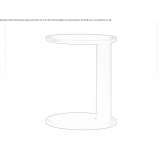 Oval coffee table made of solid wood Raszyn