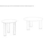 Round coffee table Santena
