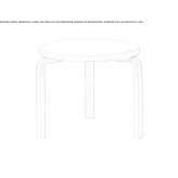 Round coffee table Melan