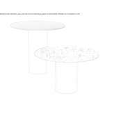 Round coffee table Rodynske