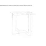 Marble coffee table Allex