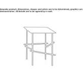 Square steel coffee table Raholt