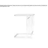 Square wooden side table Awendaw