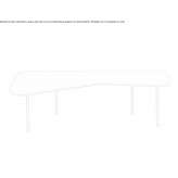 Coffee table made of steel and wood Segariu
