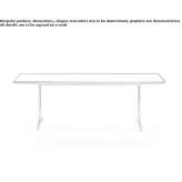 Rectangular coffee table made of solid wood Salandra