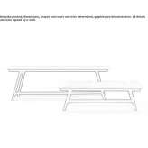 Rectangular marble coffee table Tarm