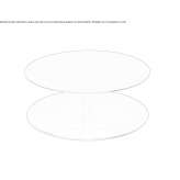 Removable coffee table with round plate Ajalvir