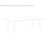 Rectangular wooden coffee table Mombuey