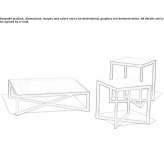 Square coffee table Clavier