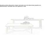 Rectangular coffee table made of solid wood Matute