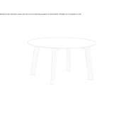 Round wooden coffee table Mombuey