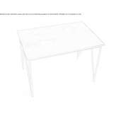 Rectangular coffee table made of crystal and steel Gilten