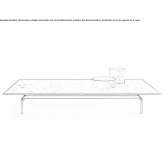 Low rectangular coffee table made of marble Teaca