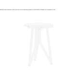 Round rattan coffee table Bride