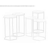 Hexagonal coffee table Willich