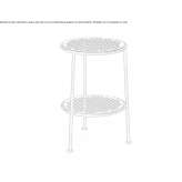 Round steel coffee table Appleton