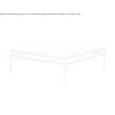 Square low marble coffee table by Estremoz Jarillas