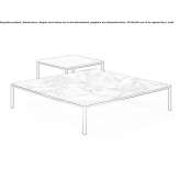 Marble coffee table Quiroga