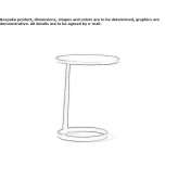 Round wooden coffee table Cungus