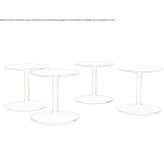 Round coffee table made of polyurethane Tisno