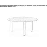 Wooden coffee table Langeac
