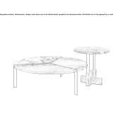 Round marble coffee table Priverno