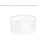 Round coffee table with storage space Pincara