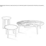 Round marble coffee table Lalosu