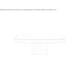 Square brass coffee table Cuya