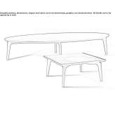 Square marble coffee table Lalosu