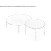 Round coffee table made of HPL Tepakan