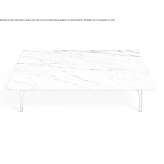Square marble coffee table Kongen