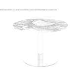 Round marble coffee table Marnate