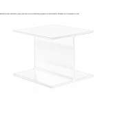 Square aluminum coffee table Archi
