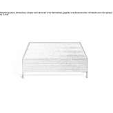 Wood and glass coffee table with storage space Pomalca