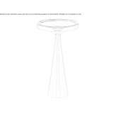 Round brass high side table Cuamiles