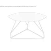 Metal, hexagonal coffee table Poveda