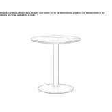 Round marble coffee table Highbury