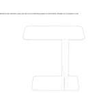 Side table in glass and steel Marnate