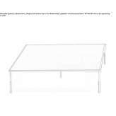 Square coffee table made of HPL Tepakan
