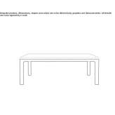 Niski prostokątny stolik kawowy Apex