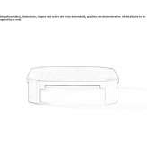 Low coffee table made of solid wood Nomaglio