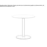 Solid Surface round coffee table Highbury